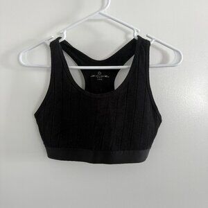 OFFLINE By Aerie Cozy Class Sports Bra Black - EUC